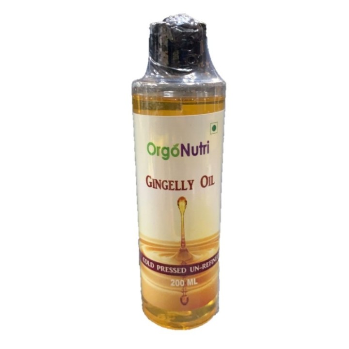 Orgonutri Gingelly Oil - Cold Pressed & Unrefined Oil 200ml