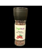 OrgoNutri Whole Sichuan Red Peppercorn (Chinese pepper) with Grinder, 25gm + 50gm Pack
