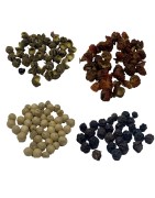 OrgoNutri Combo Pack of 4 pepper- Green, Red, White and Black,100g ech