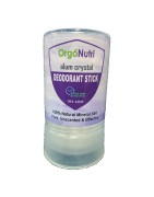 OrgoNutri Alum Crystal (Tawas), Deodorant Stick, 120g- 24hrs Odor Protection, 100% Natural, Pure, Unscented & Effective