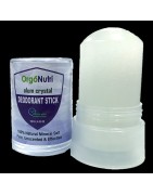 OrgoNutri Alum Crystal (Tawas), Deodorant Stick, 120g- 24hrs Odor Protection, 100% Natural, Pure, Unscented & Effective