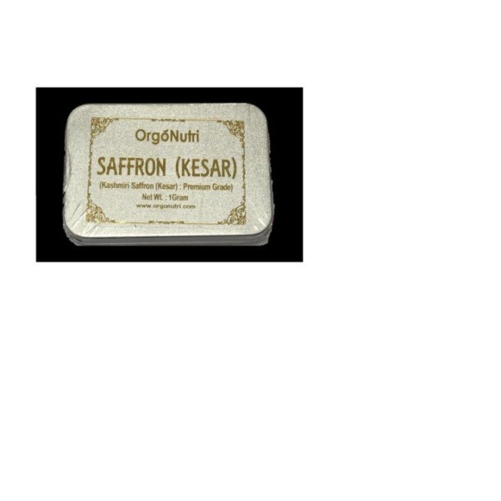 Orgonutri Saffron(kesar) Kashmiri Saffron Premium Grade 1gm