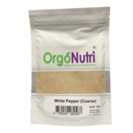 Orgonutri Medium Grind Coarse White Pepper, Bái Hú Ji?o Zh?ng Mó 100gm