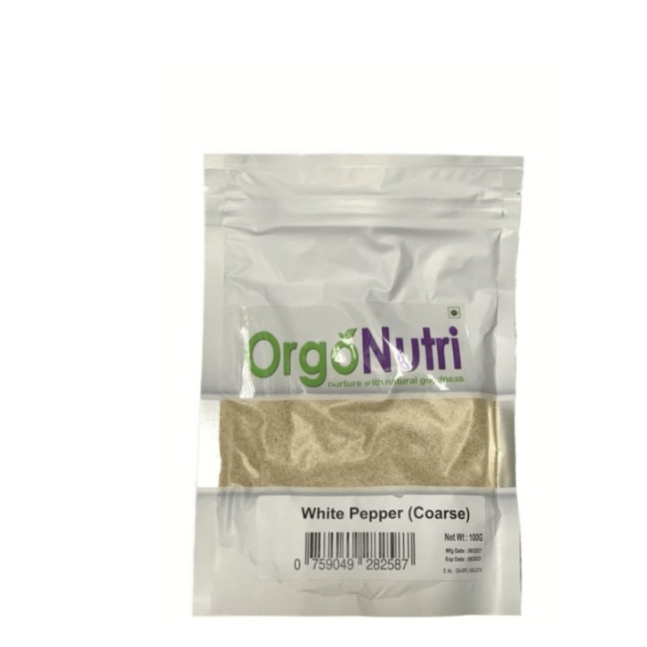 Orgonutri White Pepper (Coarse) 100 Gm