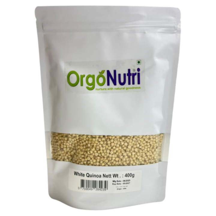 Orgonutri White Quinoa  Premium Gluten-Free Superfood, High Protein