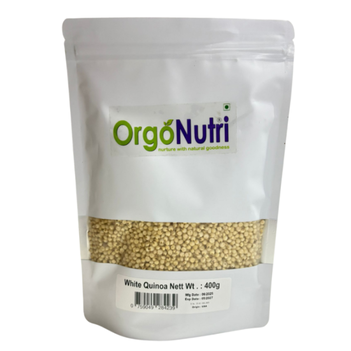Orgonutri White Quinoa  Premium Gluten-Free Superfood, High Protein