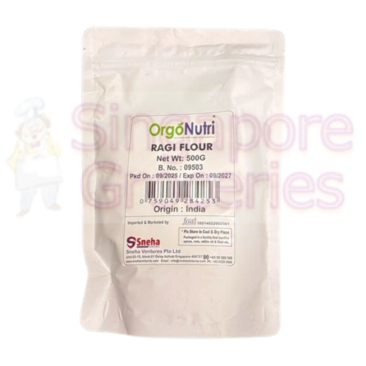 Orgonutri Ragi Flour/finger Millet/nachni Flour - 500Gms Pack