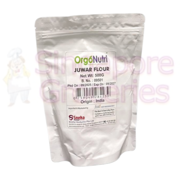 Orgonutri Jowar Atta  All Natural and Fresh Sorghum Flour (, Pouch)