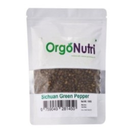 Orgonutri Whole Sichuan Green Peppercorn, Sì Chu?n Q?ng Hu? Ji?o 100g
